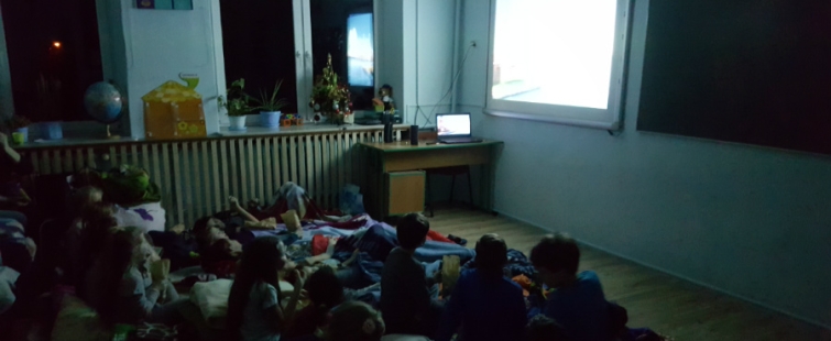 Powiększ obraz: Noc filmowa w szkole - podsumowanie